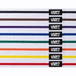 Umer Well White Belt / Colour Stripe